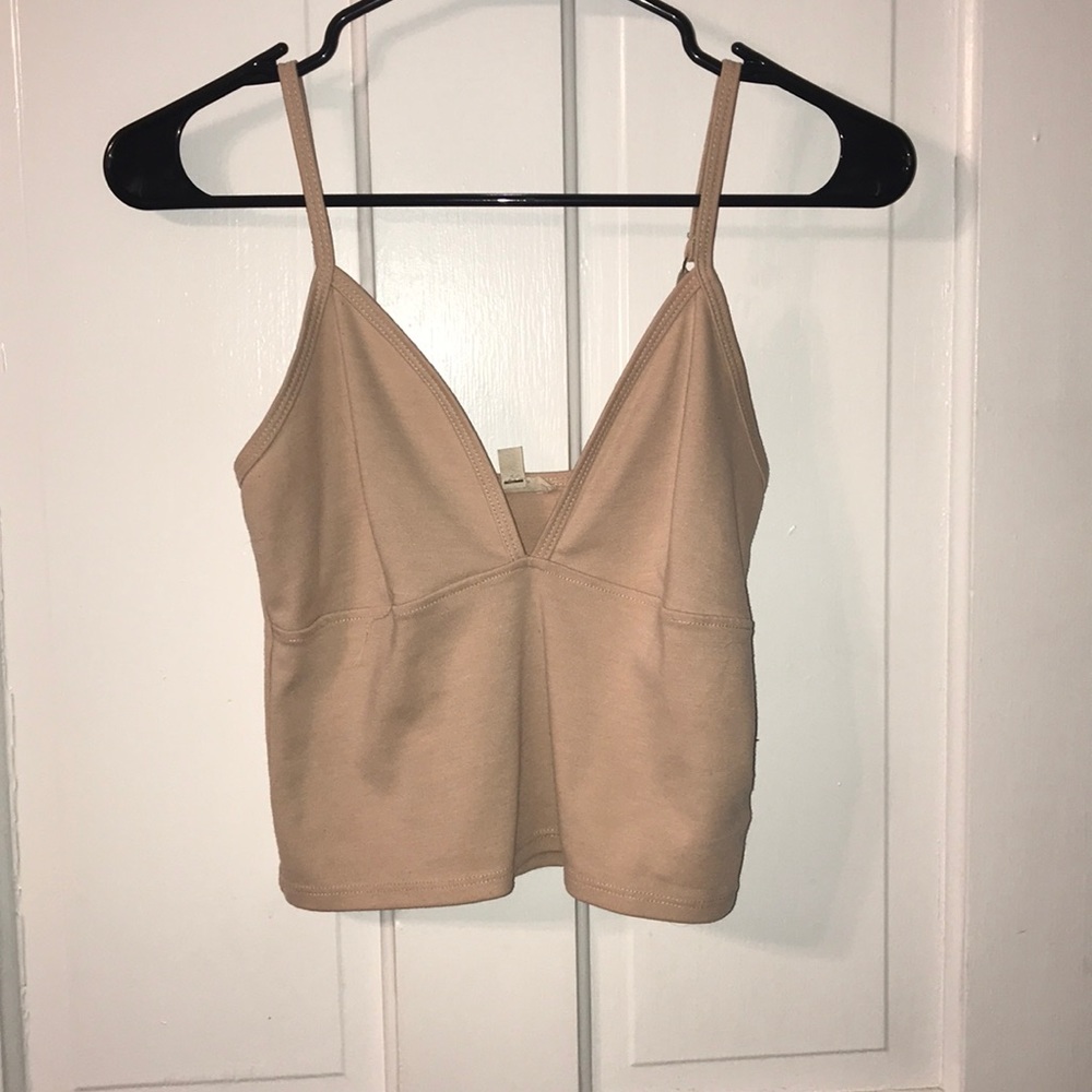 V-neck cropped cami